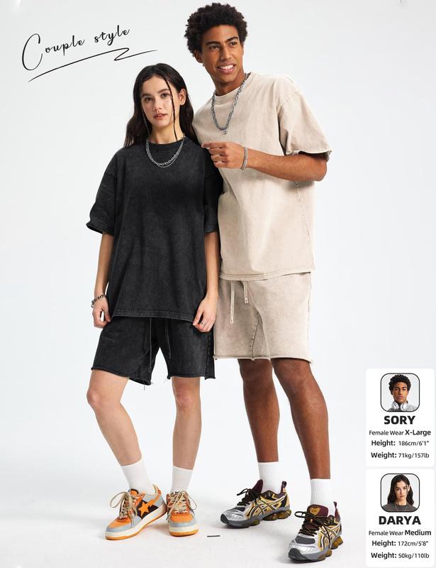 5-Pack Unisex Oversized Vintage Tees