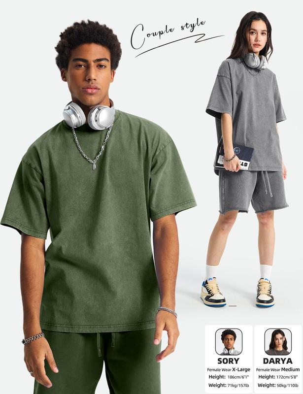 5-Pack Unisex Oversized Vintage Tees