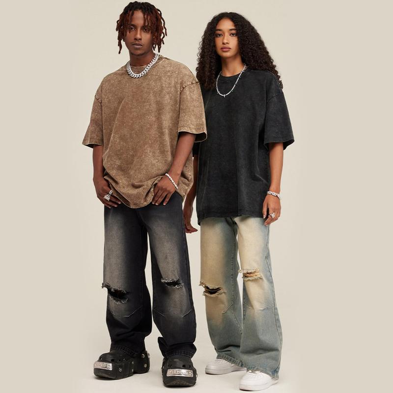 5-Pack Unisex Oversized Vintage Tees